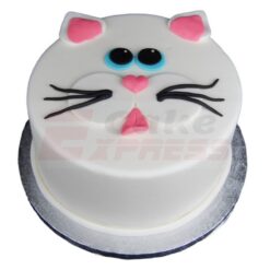 Kitty Face Fondant Cake