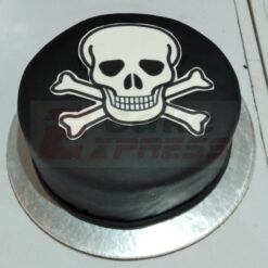 Skull Theme Fondant Cake