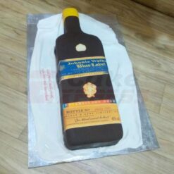 Blue Label Bottle Fondant Cake