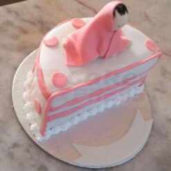 Half Birthday Baby Fondant Cake