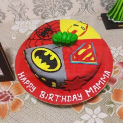 Energetic Avengers Fondant Cake