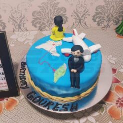 Malaysia to India Travel Theme Cake