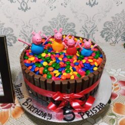 Peppa Pig Chocolate Gems Cake