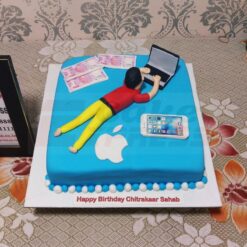Tech Guy Theme Fondant Cake