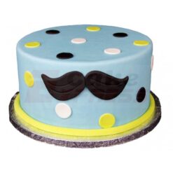 Mustache Theme Cake