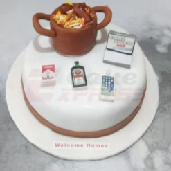 Biryani Themed Customized Cake