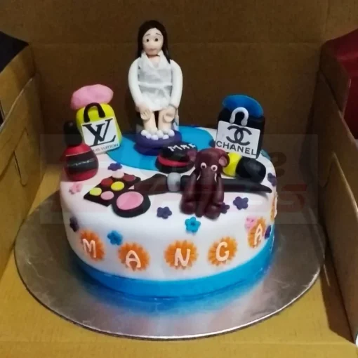 Makeup Designer Themed Cake