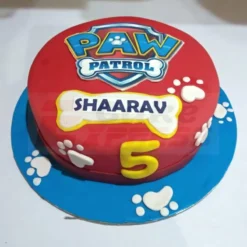 Paw Patrol Theme Fondant Cake
