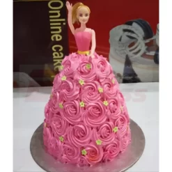 Pink Barbie Cake