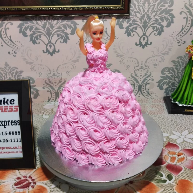 Rose sales doll cake