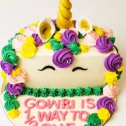 Unicorn Half Birthday Cake
