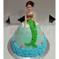 Barbie Mermaid Doll Cake